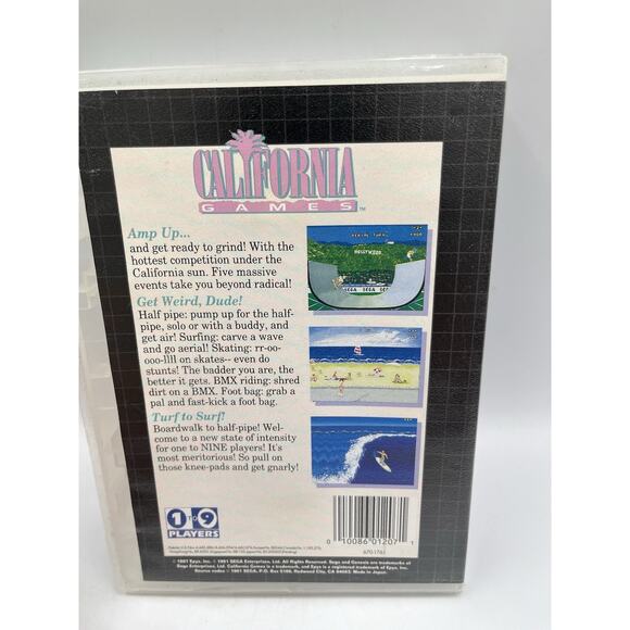 Vintage California Games (Sega Genesis, 1991) With Original Case - Picture 2 of 7